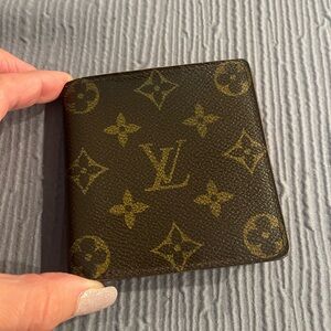 Louis Vuitton Monogram Card Holder - Dark Brown and Gold